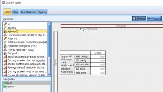 Del 3  SPSS Statistics Custom Tables flera nivåer i tabell [upl. by Eekorehc]