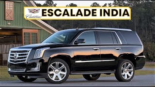 CADILLAC ESCALADE INDIA REVIEW PRICE AND ALL FEATURES  THE BIG SUV [upl. by Bobker]