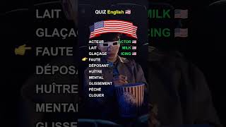 Évaluez votre vocabulaire en anglais french english challenge quiztime learnenglish learn [upl. by Essirahs]