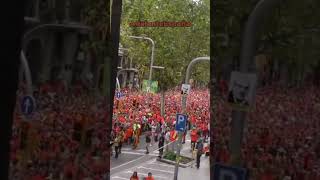 Así se REVIENTA una MANIFESTACION de INDEPENDENTISTAS [upl. by Llegna738]