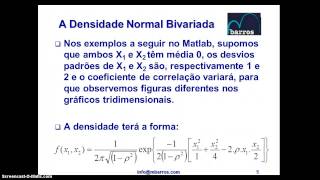 Normal Bivariada e Plot3D Matlab  parte 1 [upl. by Sampson299]