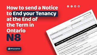 How to send a notice to End your Tenancy at the end of the term in Ontario LTB form N8 [upl. by Yatnuahc124]