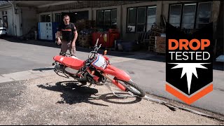 Honda CRF300L Crash Bars Drop Test by Outback Motortek [upl. by Nojed746]