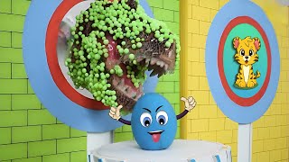 TRexs Dinosaur Rescue Mission  Colorful Balls Fun Games Aliens and More  YouTube Kids [upl. by Glinys473]