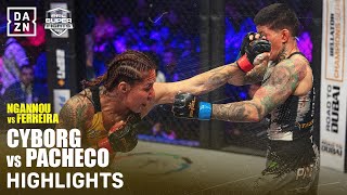 FIGHT HIGHLIGHTS  CRIS CYBORG VS LARISSA PACHECO [upl. by Noskcire]