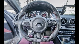 Kia Stinger E Emblem Badge install STEERING WHEEL [upl. by Mitchael]