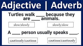 Adjectives and Adverbs Quiz  Grammar Quiz [upl. by Enileoj]