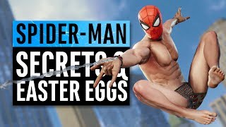 SpiderMan PS4  60 Easter Eggs and Secrets [upl. by Ayikat446]