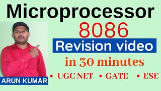 Microprocessor 8086 Quick Revision video for Competitive exams [upl. by Nnahgiel]