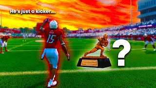 Can a KICKER Win the HEISMAN [upl. by Atiroc]