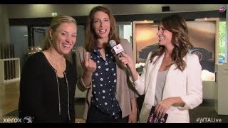 Angelique Kerber amp Andrea Petkovic  WTA Live All Access Hour  Porsche Tennis Grand Prix [upl. by Enitsirhc]