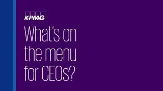 Whats on the menu for CEOs [upl. by Suidaht]