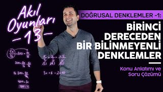 8 Sınıf Matematik Birinci Dereceden Bir Bilinmeyenli Denklemler  Ozan Alper  Lightboard ile Ders [upl. by Assiren]