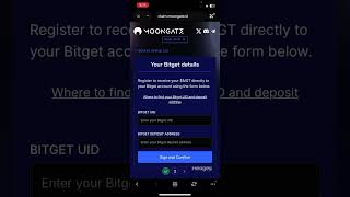 Claim your moongate token directly to bitget [upl. by Alitha]