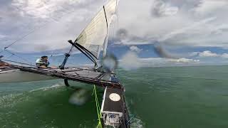 Nacra 17 Foiling  Fowey Lighthouse Regatta – 2024 [upl. by Eca]