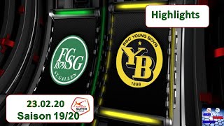 Highlights FC StGallen vs BSC Young Boys 23022020 [upl. by Nilrac]