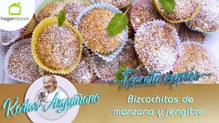 Receta de Bizcochitos de manzana y jengibre [upl. by Elimaj34]