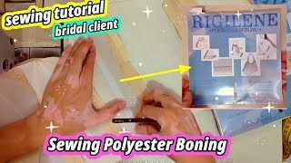 🧵 Rigilene  Polyester Boning × How to Sew Polyester Boning × Bustier with Boning × Sewing Tutorial [upl. by Evelinn]