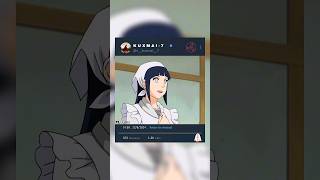 Hinata make valentine day chocolate for naruto 🍫😍  Reply  shorts anime [upl. by Nnaeerb]