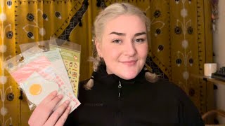 asmr sticker haul amp scramble ramble 🤍 [upl. by Farny]