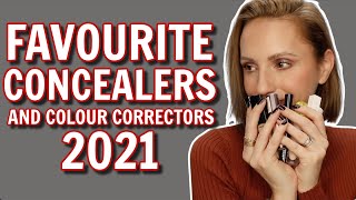 FAVOURITE CONCEALERS amp COLOUR CORRECTORS 2021  OVER 35  NO CREASING [upl. by Allenrac]