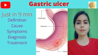 Gastric Ulcer in Hindicause symptoms diagnosis treatment complication Learn with Dr Shipra [upl. by Ulla]