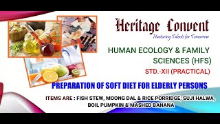 Heritage Convent Home Science Practical Standard XII Preparation [upl. by Simpkins]