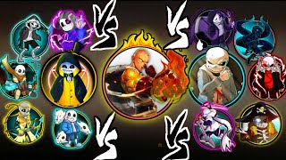 Shadow Fight 2 Saitama Vs All Sans From Undertale All Universe [upl. by Anaibaf]