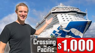 I spent 26 DAYS on a CRUISE SHIP for 1000 My epic transpacific journey and how I did it [upl. by Eskill787]