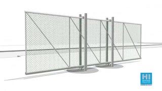 HiMotions Cantilever sliding gates post mounted double post [upl. by Rosio112]