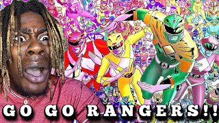 REACTING TO EVERY POWER RANGERS OPENING [upl. by Sternick]