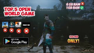 Top 5 Best Open World Game For Android Under 100MB 🔥  OnlineOffline [upl. by Iey]