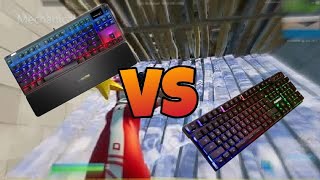 Mechanical Keyboard VS Membrane Keyboard ASMR In edit course  Omni Point SwitchesFortnitePart 2 [upl. by Ramak]