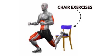 10Minute Chair Workout at Home  Full Body Chair Exercises [upl. by Rexferd]