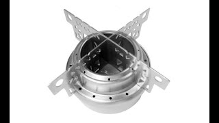 Evernew Titanium Alcohol Stove amp Pot Stand [upl. by Kikelia202]