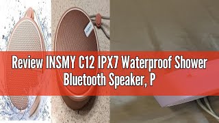 Review INSMY C12 IPX7 Waterproof Shower Bluetooth Speaker Portable Small Speaker Speakers Bluetoot [upl. by Mandler]