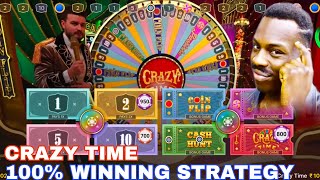 Crazy time 100 winning Strategy  Indian Crazy Time tips  popular game  online earning game [upl. by Buffy]