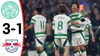 Celtic vs RB Leipzig 31 All Goals and Extended Highlights [upl. by Heriberto]