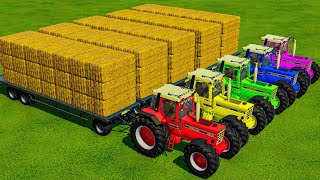 CUT CORN AND MAKE CHAFF WITH KRONE FORAGE HARVESTERS AND RIGITRAC TRACTORS  Farming Simulator 22 [upl. by Helbona]