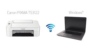 Setting up Your Wireless Canon PIXMA TS3122 Easy Wireless Connect with a Windows Computer [upl. by Mccandless]