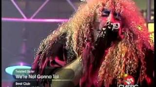 Twisted Sister  Were not gonna take It music video live [upl. by Ibbed]