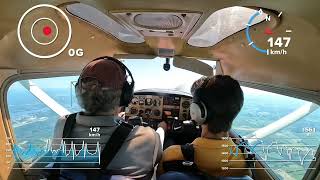 Aerobatics Lesson 5 Loops and Barrel Rolls  No Intercom Sound [upl. by Lerak]