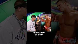 Randy Orton Backstage Promo John Cena Interrupts SummerSlam 2004 wwe randyorton johncena [upl. by Lyudmila]