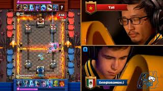 Sergio Ramos vs Tali  Crown Championship World Finals 2017  Clash Royale Español [upl. by Myers]