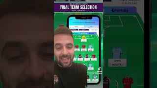 Gameweek 8 Final Team Selection FPL fplcommunity [upl. by Oniliuqnart]