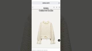 ROMANTIC OPENWORK KNIT SWEATER Zara onlinevsoffline zaranewinstore falloutfits [upl. by Lemhar]