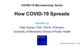 How COVID19 Spreads [upl. by Sone834]