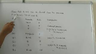 Discrete Mathematics  Rules of Inference  Rule CP [upl. by Ramar641]