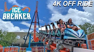 Ice Breaker NEW FOR 2022 4K OFF Ride POV SeaWorld Orlando Orlando FL [upl. by Asilrak]