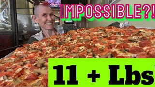 HUGE SOLO PIZZA CHALLENGE  THE REAPER  UNDEFEATED  MOLLY SCHUYLER  MOM VS FOOD  INSANITY [upl. by Adena]